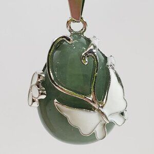 Butterfly Over Chalcedony Pendant (97300)